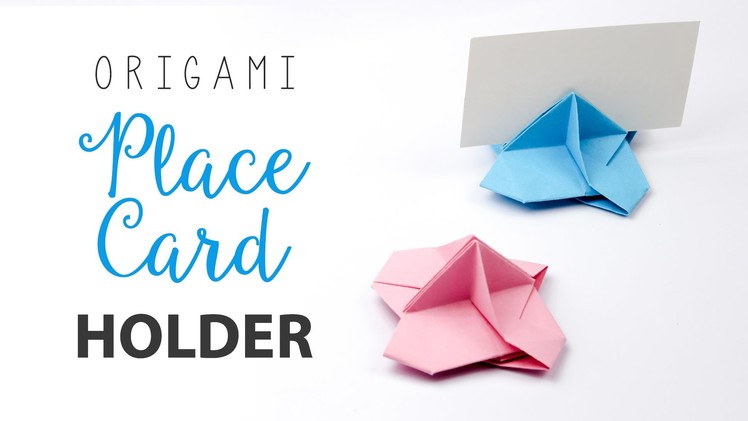 Origami Place Card Holder Tutorial ♥︎ Card Stand DIY ♥︎
