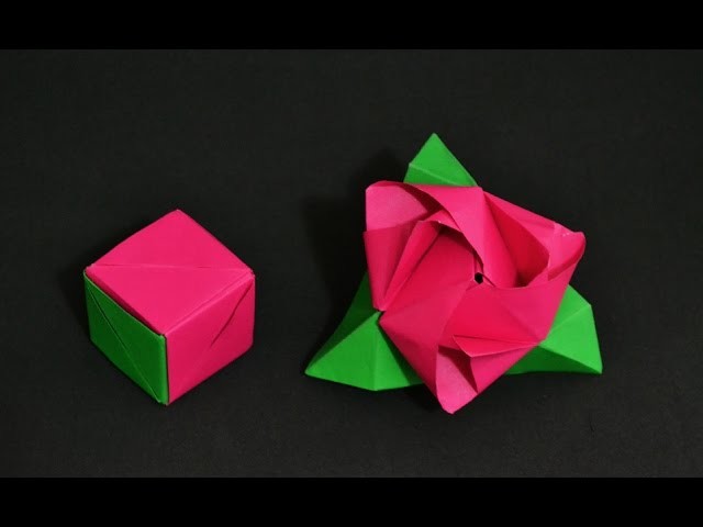 Origami: Rose Cube Transformer ( Valerie Vann )