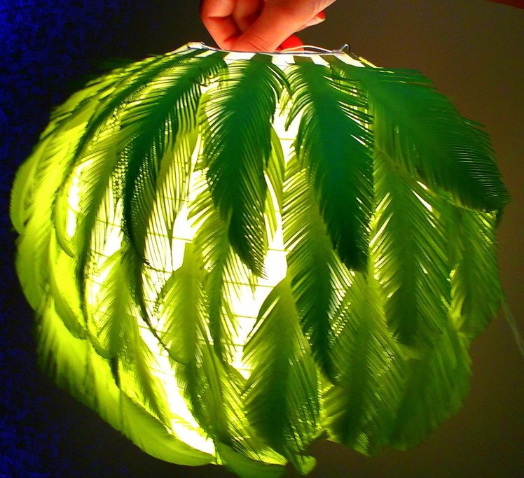 Paper Feather Lamp