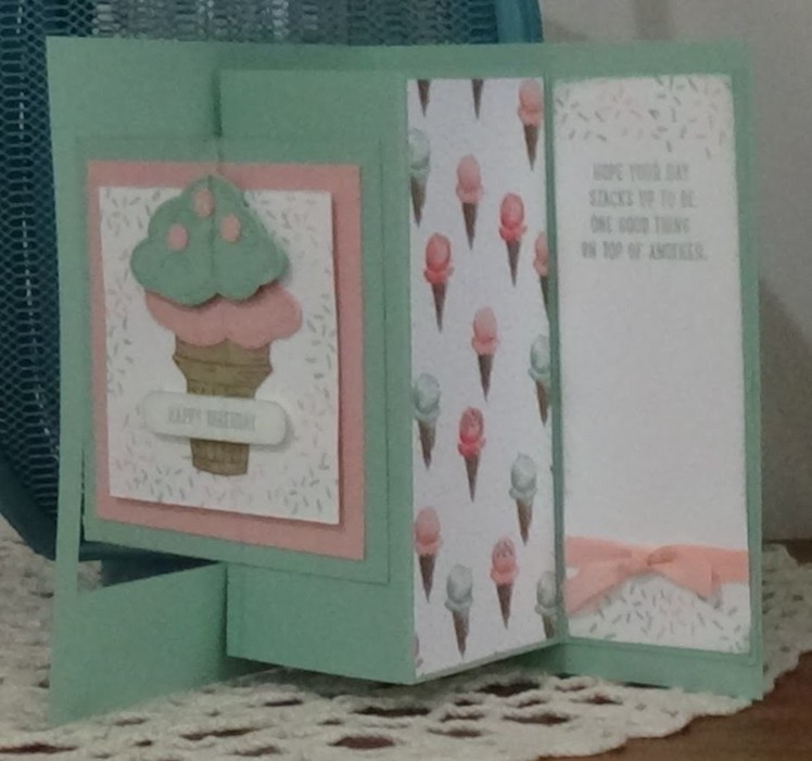 Stampin Up Pop Out Swing Card