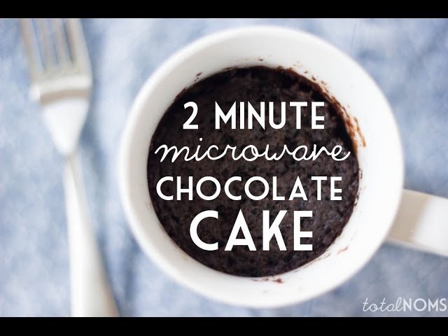 2 Minute Microwave Chocolate Cake | Easy Dessert | Total Noms