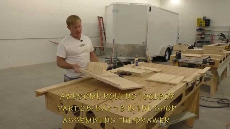 BUILDING A MOBILE WOODSHOP (Part 28) A shop jig to make drawer assembly easy.