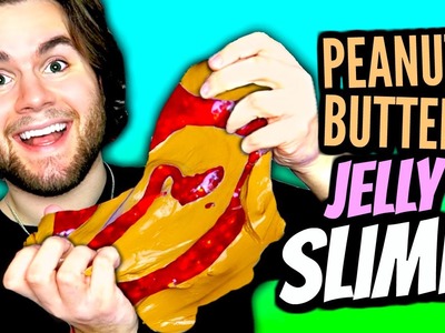 DIY Peanut Butter Jelly Slime! | How To Make Slime Look Like PB&J Tutorial! | Fun & Easy DIY!