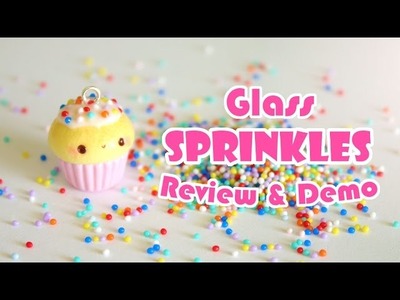 Glass Sprinkles for Polymer Clay Review.Demo
