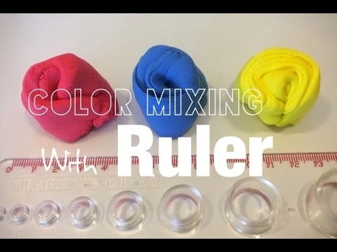 How to Mix Clay Color with Ruler