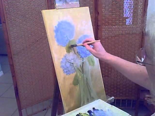 How to paint Hydrangeas-part 2