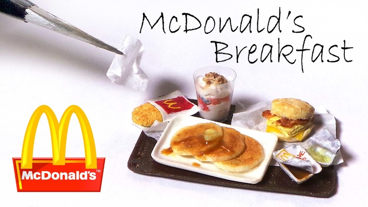 McDonald's Inspired Breakfast Miniatures - Polymer Clay Tutorial