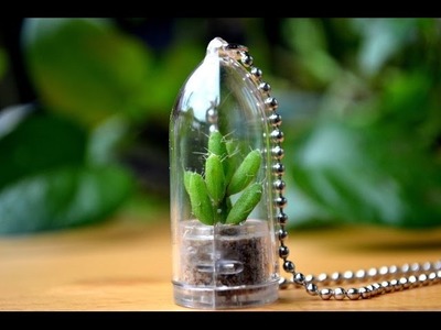 Mini Cactus Necklace Live Terrarium Accessory [Gift Ideas]
