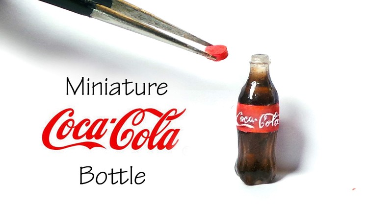 Miniature Coca Cola Inspired. Soda Bottle Tutorial (Resin)
