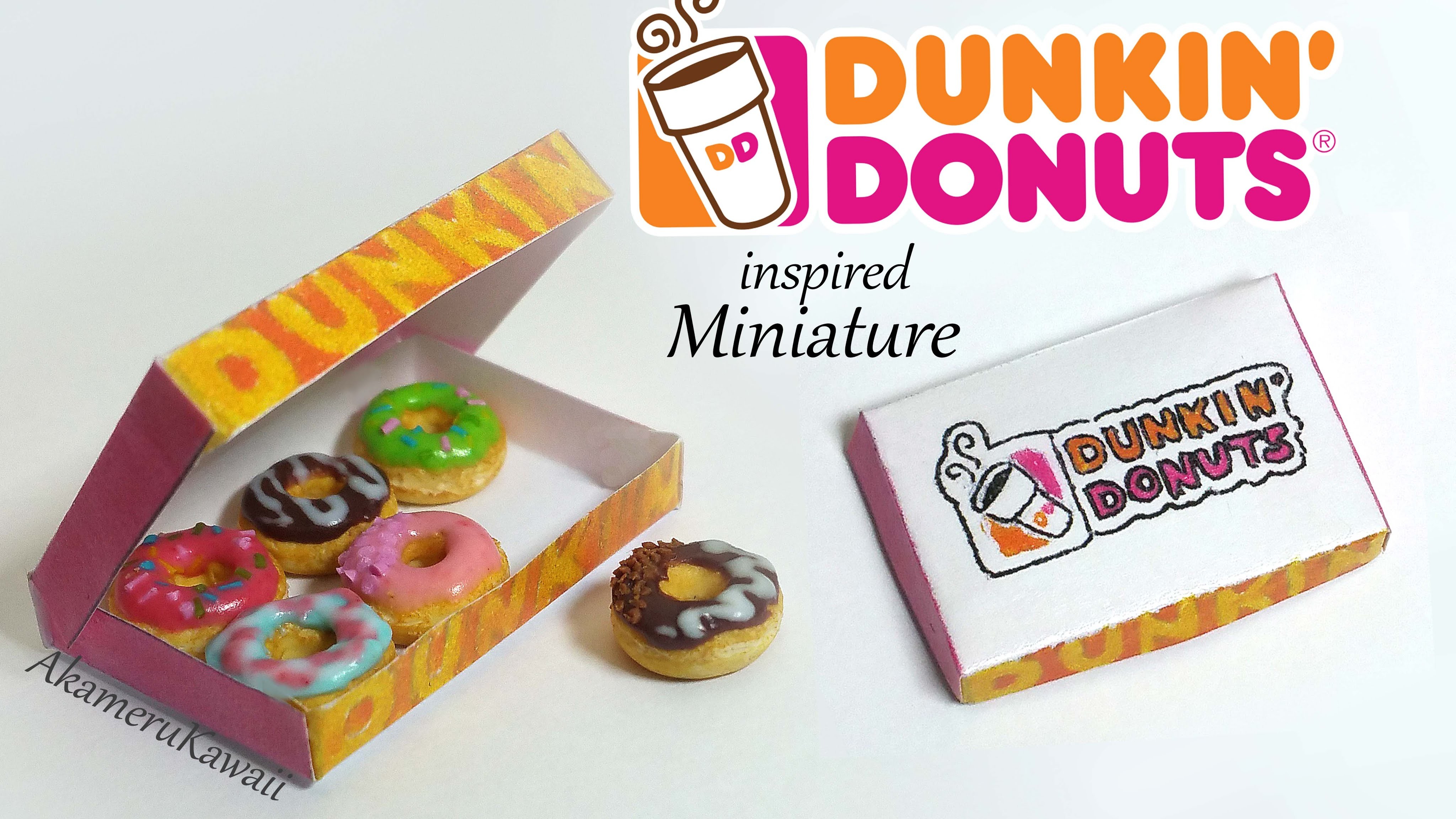Miniature Dunkin Donuts (inspired) - Polymer Clay Tutorial