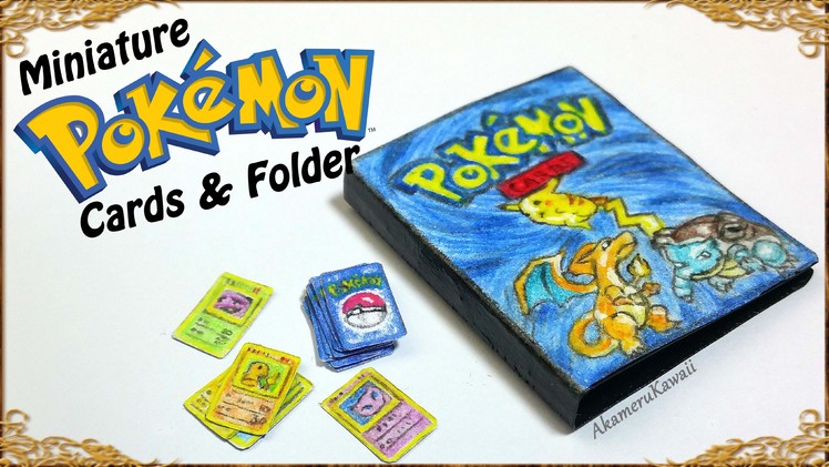 Miniature Pokemon inspired Cards & Folder Tutorial