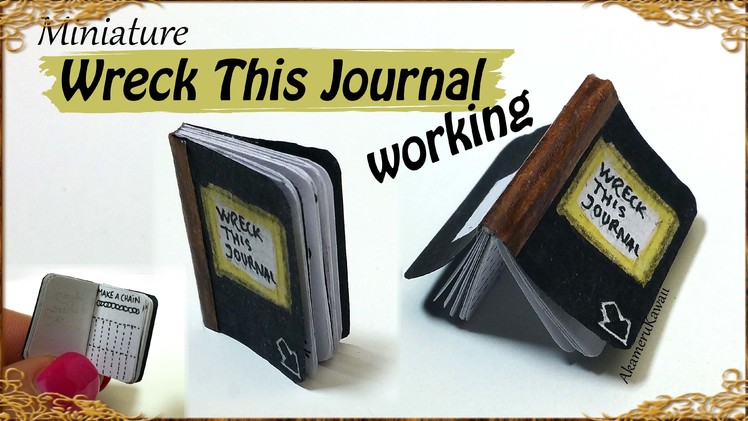 Miniature "Wreck this journal" - Paper Tutorial