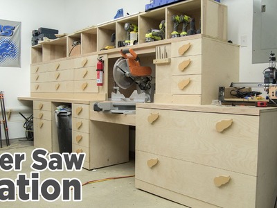 Miter Saw Station Storage Boxes and Drawer Fronts - 196