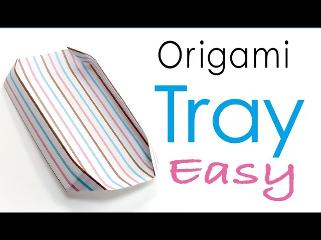 Origami Paper Plate (Paper Tray) Easy - Origami Kawaii