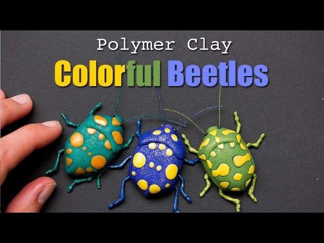 Polymer Clay True Bug Sculpture. Easy Fimo Tutorial of Pachycoris torridus