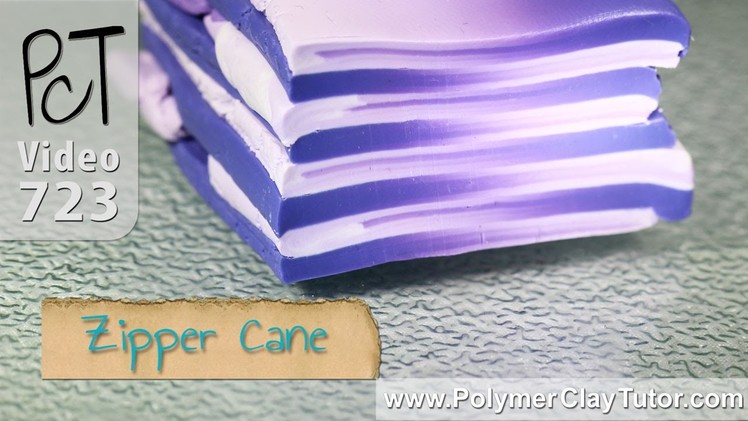 Polymer Clay Zipper Cane Mini Tutorial
