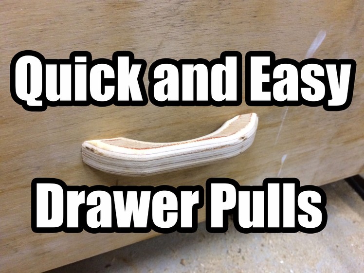 Quick and Easy Drawer Pulls - Red Barn Workshop