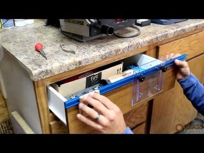 Rockler Deluxe Drawer Pull JIG IT Demo by Glass Impressions