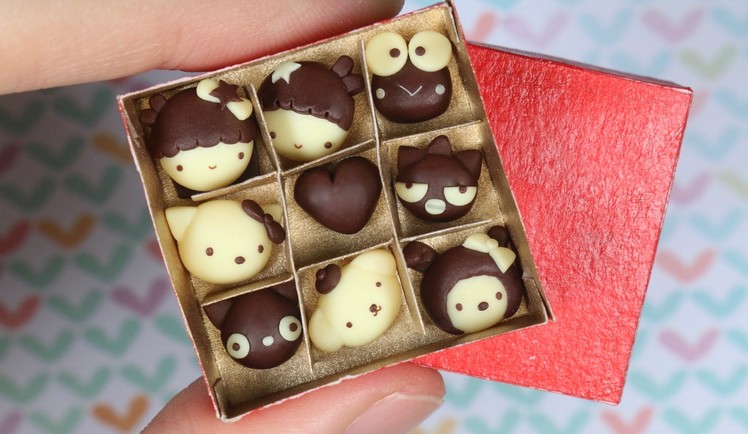 [Valentine's Day] Miniature Sanrio Chocolate Polymer Clay Tutorial