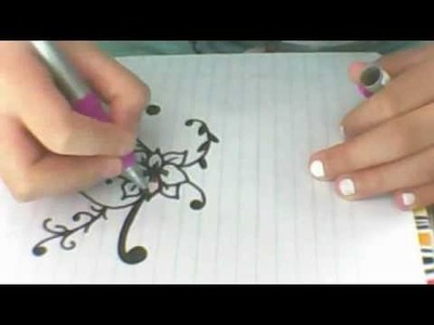 How to draw a easy, simple and cute flower!