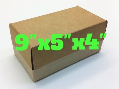 How to make a 9" x 5" x 4" cardboard box