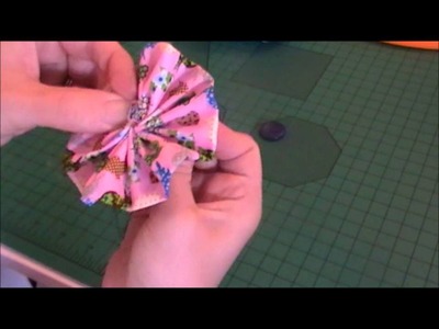 How to make a fabric ruffle flower