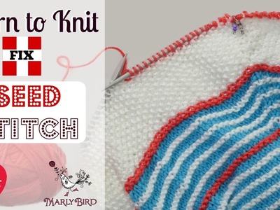 Learn to Fix Mistakes in Knitted Seed Stitch