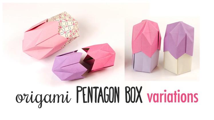 Origami 5 Sided Crown Box Variations ♥︎ Origami Egg Box