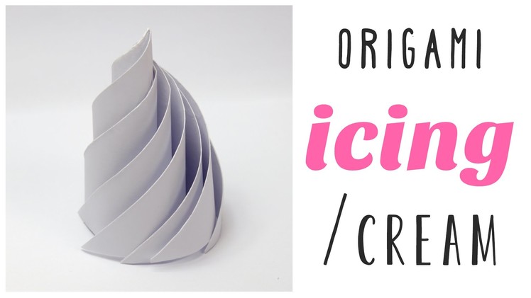 Origami Icing or Whipped Cream Tutorial ♥︎ DIY ♥︎