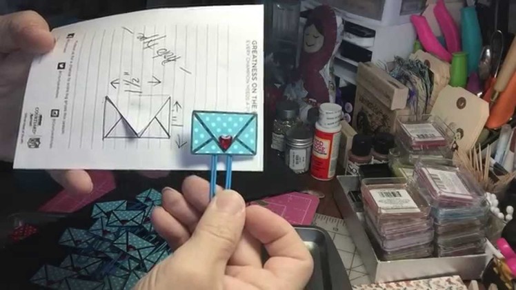 Pocket Letter Pal - Mini envelope paperclips