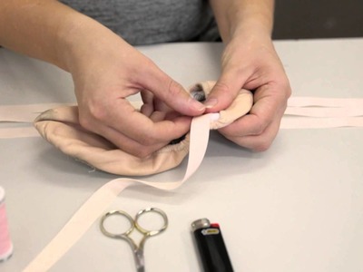 Premier School of Dance: How to sew ribbons on flat ballet shoes