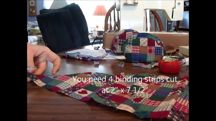 Sewing a small coin purse Part 2--sewing the binding