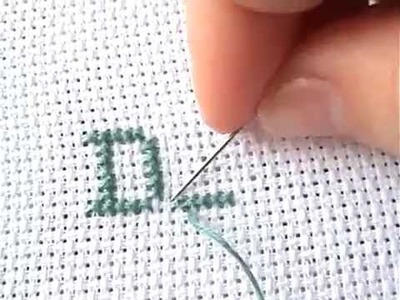 Alfabeto a punto croce DEF cross stitch 2° - Tutorial ricamo