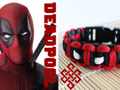 Deadpool Themed Solomon Knot Bracelet Tutorial
