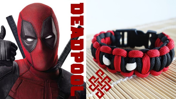 Deadpool Themed Solomon Knot Bracelet Tutorial