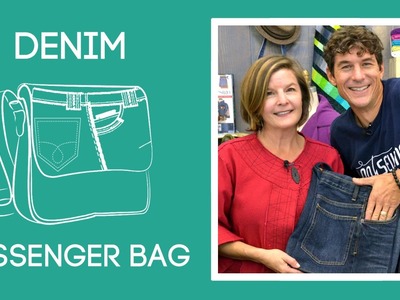 Denim Messenger Bag with Amy Barickman
