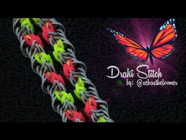 DRAKI STITCH Hook Only bracelet tutorial