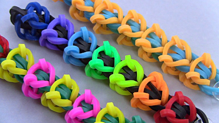 How to make beautiful bracelet with rubber bands