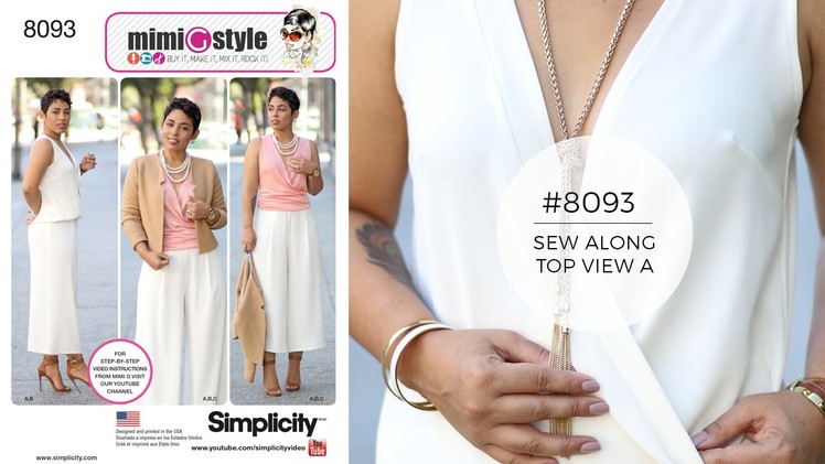 How to Sew a Top with Mimi G Simplicity 8093 - (View A)