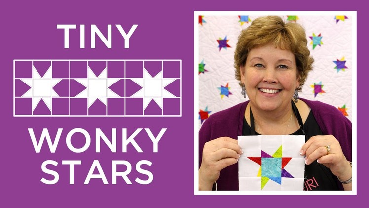 Jenny's Tiny Wonky Stars Quilt