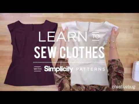 Learn to Sew Clothes with Simplicity + Creativebug