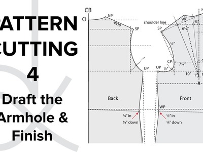 Pattern Cutting - Flat Pattern Drafting, the Bodice Block part 4