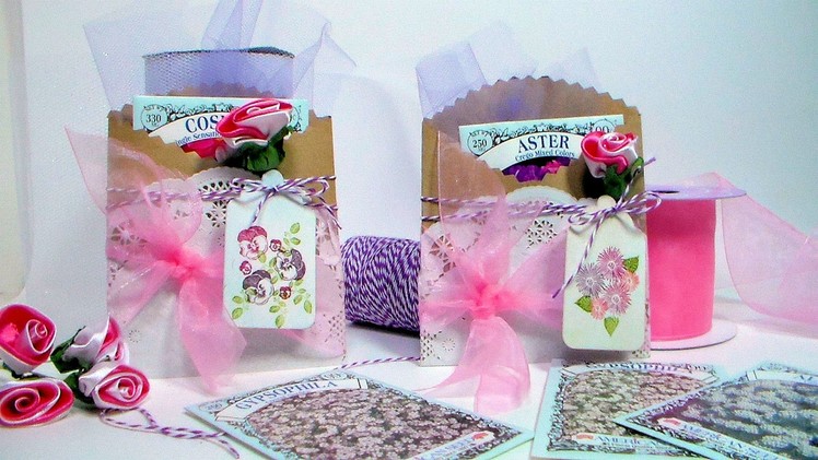 Seed Packet Holder. Mother's Day Card.Invitation