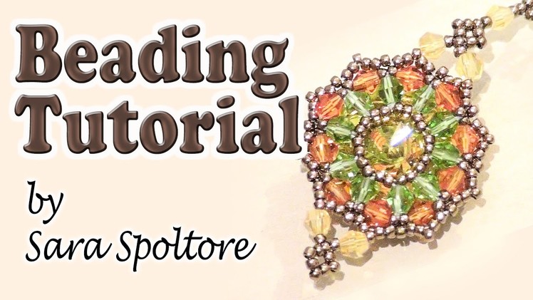 BeadsFriends: beading tutorial - How to bezel using bicones and beads