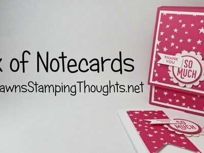 Box with Note Cards using Sale a Bration Perfect Pairings stamp set from Stampin'Up!