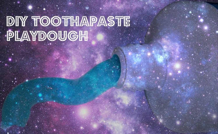 DIY toothpaste playdough