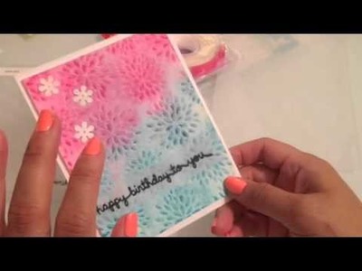 Embossing folders and distress inks inspired by Jennifer McGuire