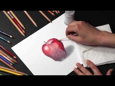 How to Blend Colored Pencil with Solvents