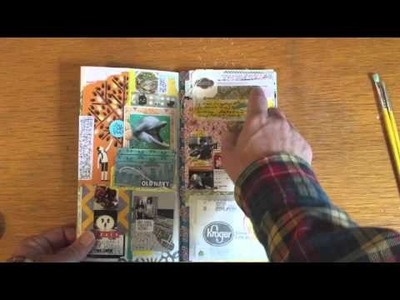 Midori Traveler's Notebook Weekly Collage - January