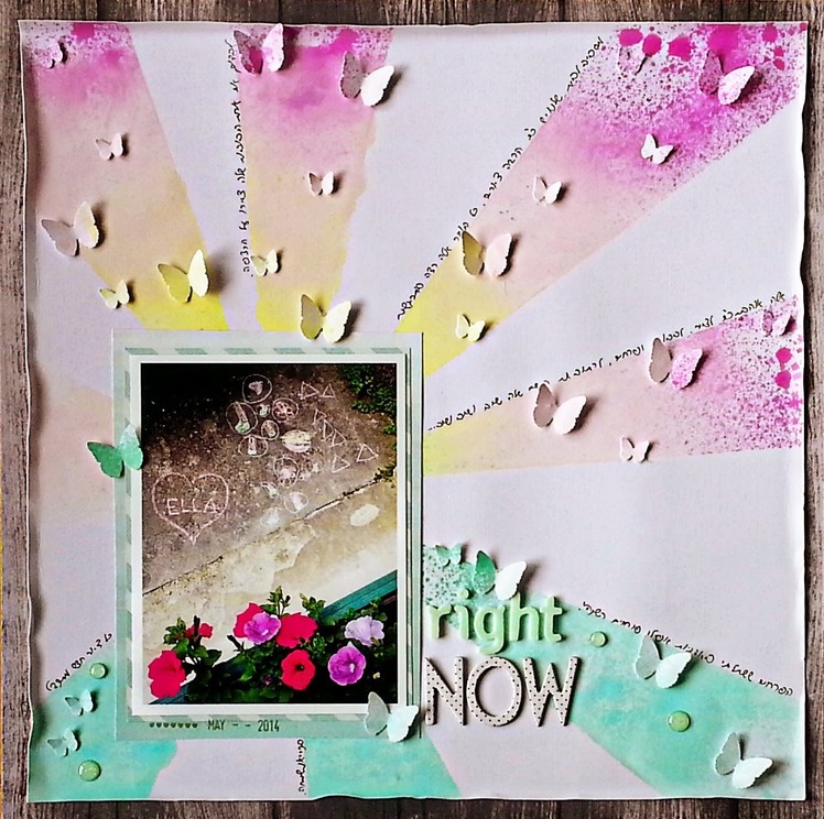 Scrapbooking Process Video- Lindy's Stamp Gang Tres Chic Sprays